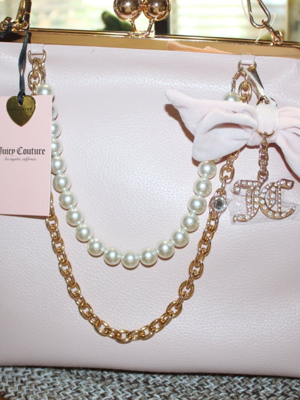 NWT Juicy Couture Pink Kiss Loch Purse. STUNNING! - Picture 2 of 16